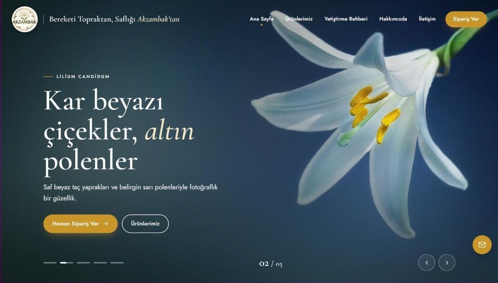 Akzambak Tarım ana sayfası